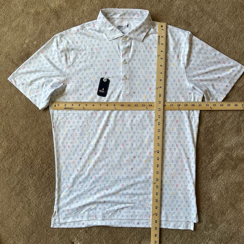 NWT Johnnie-O Performance Polo - Cocktail Print
